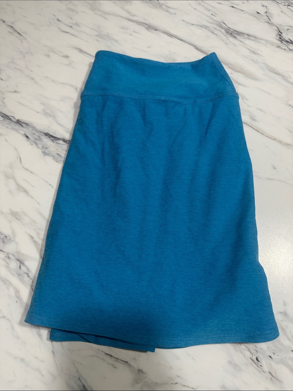 Beyond Yoga Bright Teal A-Line Stretch Skirt